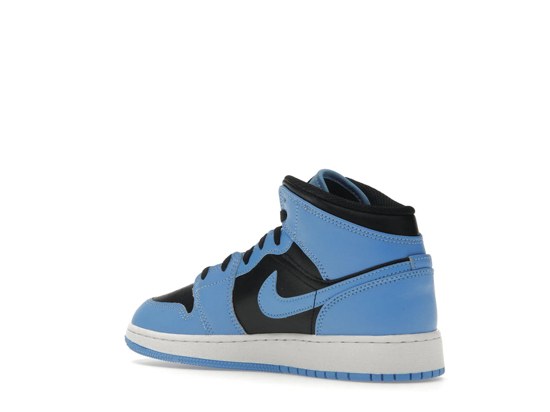 Jordan 1 Mid University Blue Black (GS) - vue secondaire B