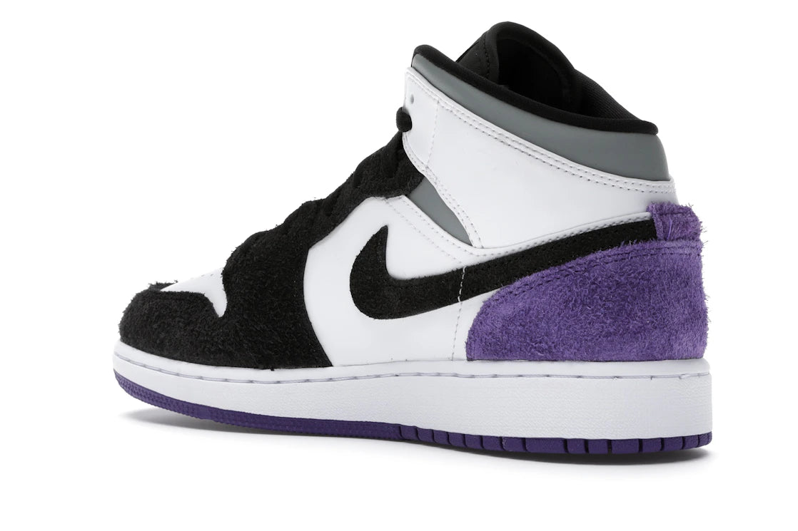 Jordan 1 Mid SE Purple (GS) - vue secondaire B
