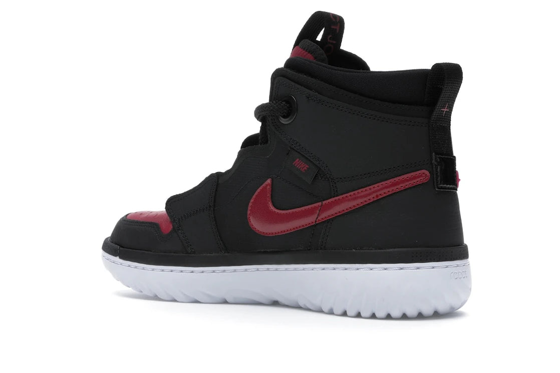Jordan 1 High React Black Noble Red - vue secondaire B