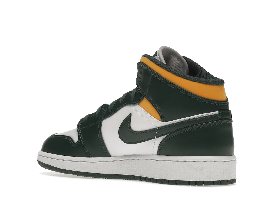 Jordan 1 Mid Sonics (2021) (GS) - vue secondaire B