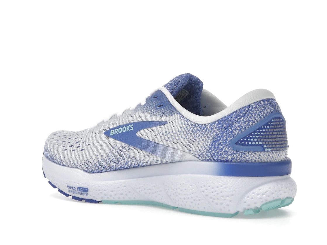 Brooks Ghost 16 White Amparo Blue Limpet Shell (Women's) - vue secondaire B
