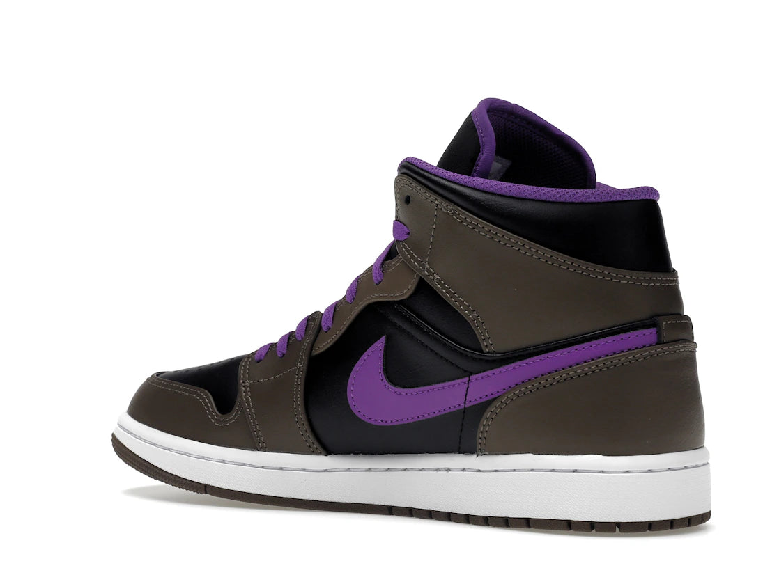 Jordan 1 Mid Purple Mocha - vue secondaire B
