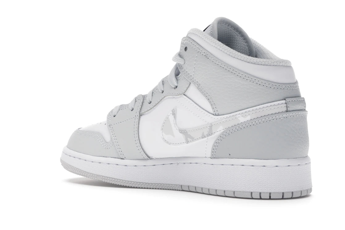 Jordan 1 Mid Grey Camo (GS) - vue secondaire B