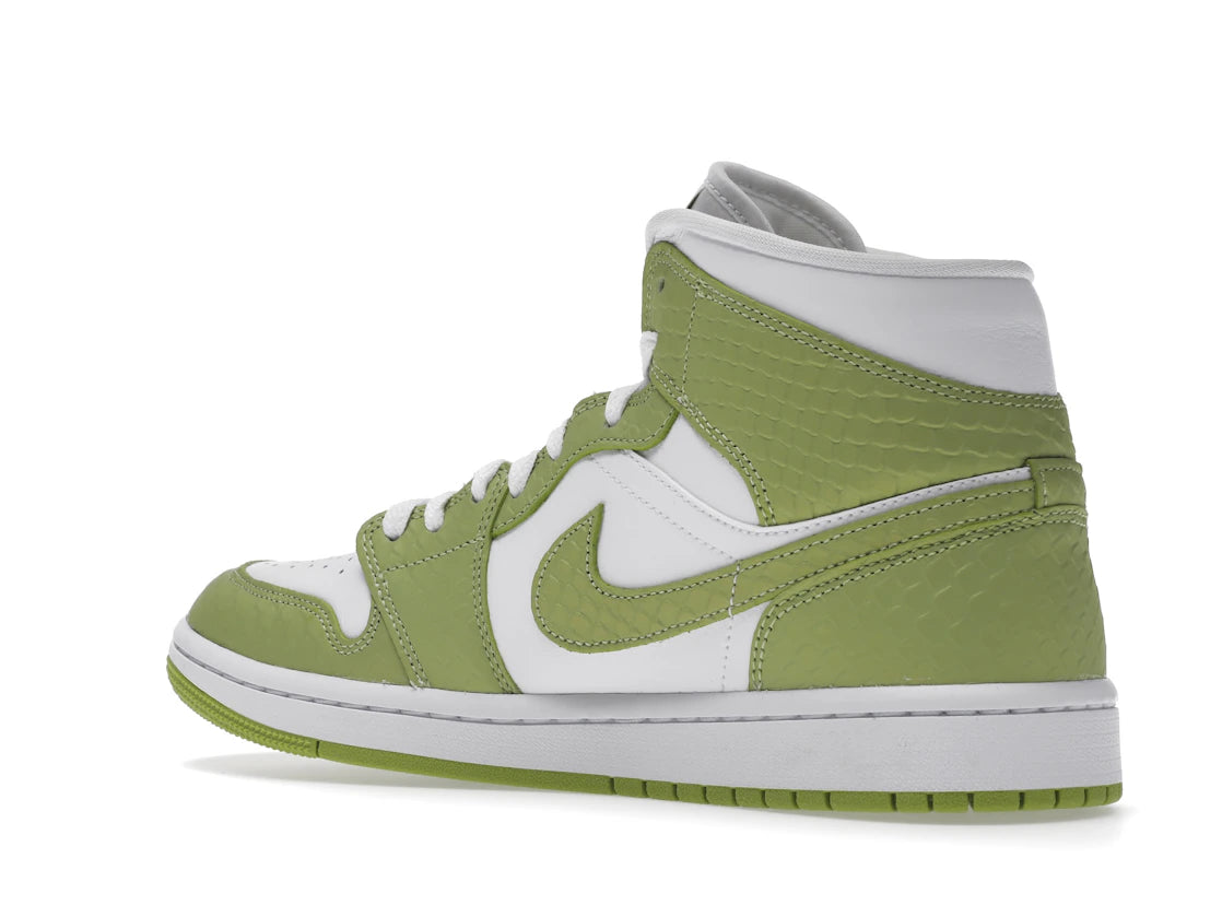 Jordan 1 Mid Green Python (Women's) - vue secondaire B