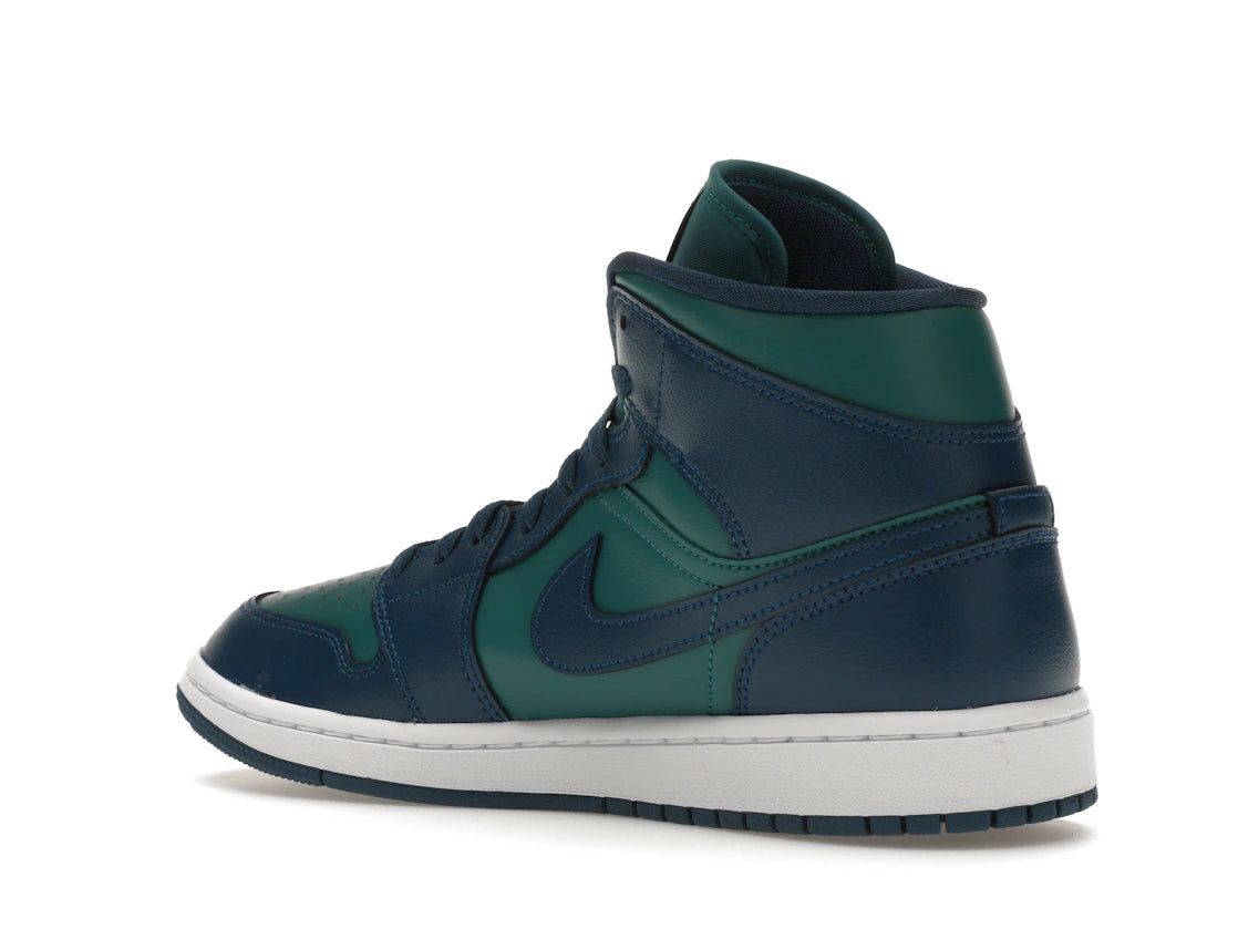 Jordan 1 Mid Teal French Blue (Women's) - vue secondaire B