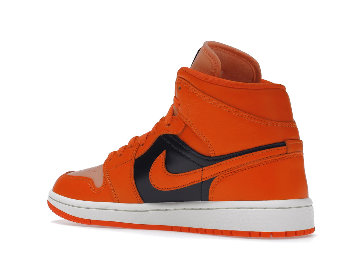 Jordan 1 Mid SE Rush Orange Crimson Bliss (Women's) - vue secondaire B