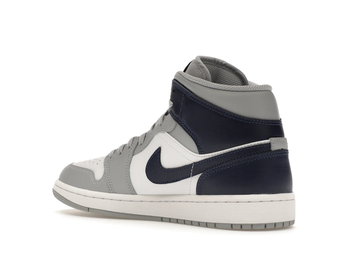 Jordan 1 Mid Wolf Grey Midnight Navy - vue secondaire B
