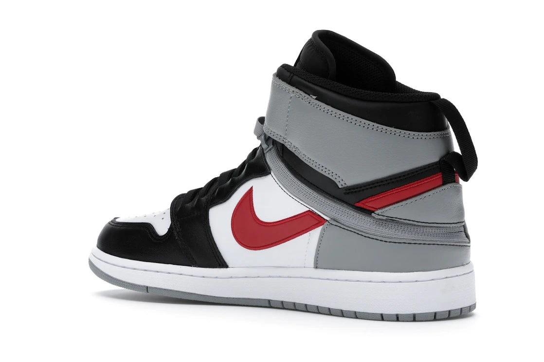 Jordan 1 High FlyEase Black Particle Grey Gym Red - vue secondaire B