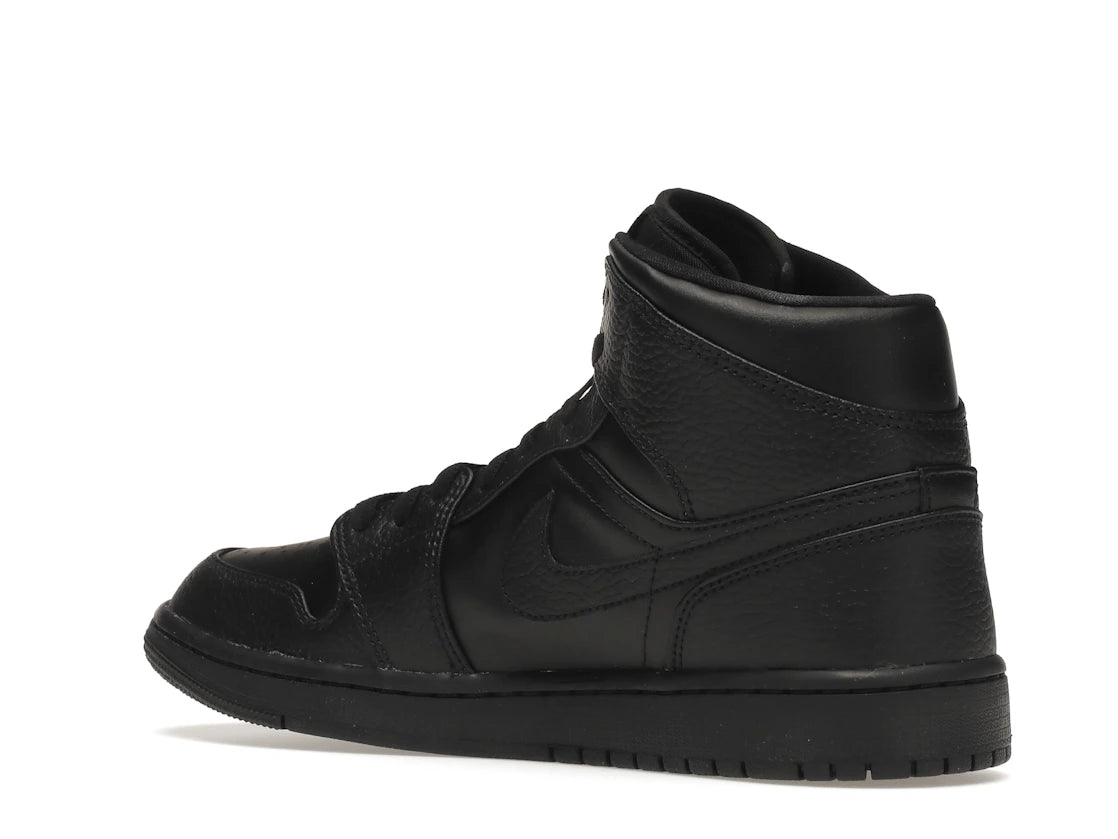 Jordan 1 Mid Triple Black - vue secondaire B