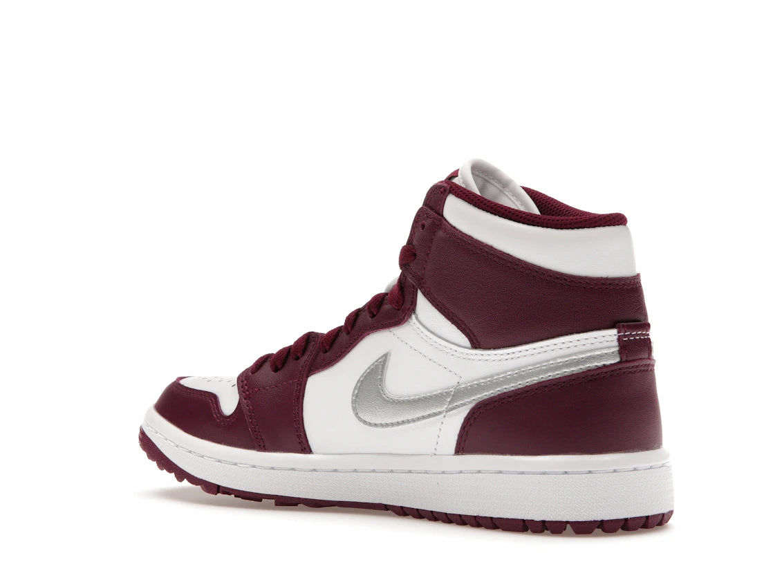 Jordan 1 Retro High Golf Bordeaux - vue secondaire B