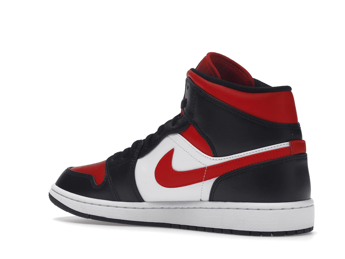Jordan 1 Mid White Black Red (2022) - vue secondaire B