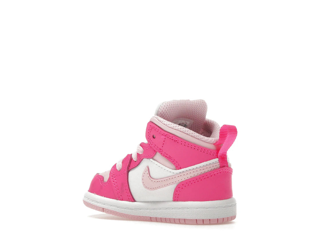Jordan 1 Mid White Fierce Pink (TD) - vue secondaire B