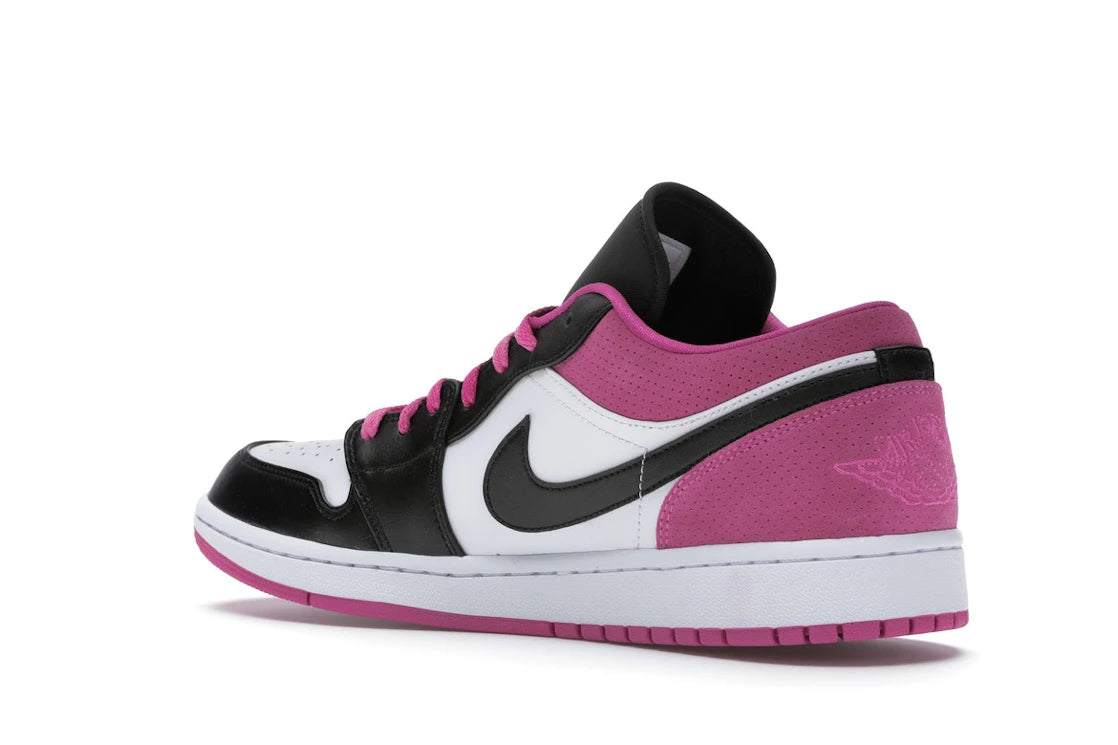 Jordan 1 Low Black Active Fuchsia - vue secondaire B