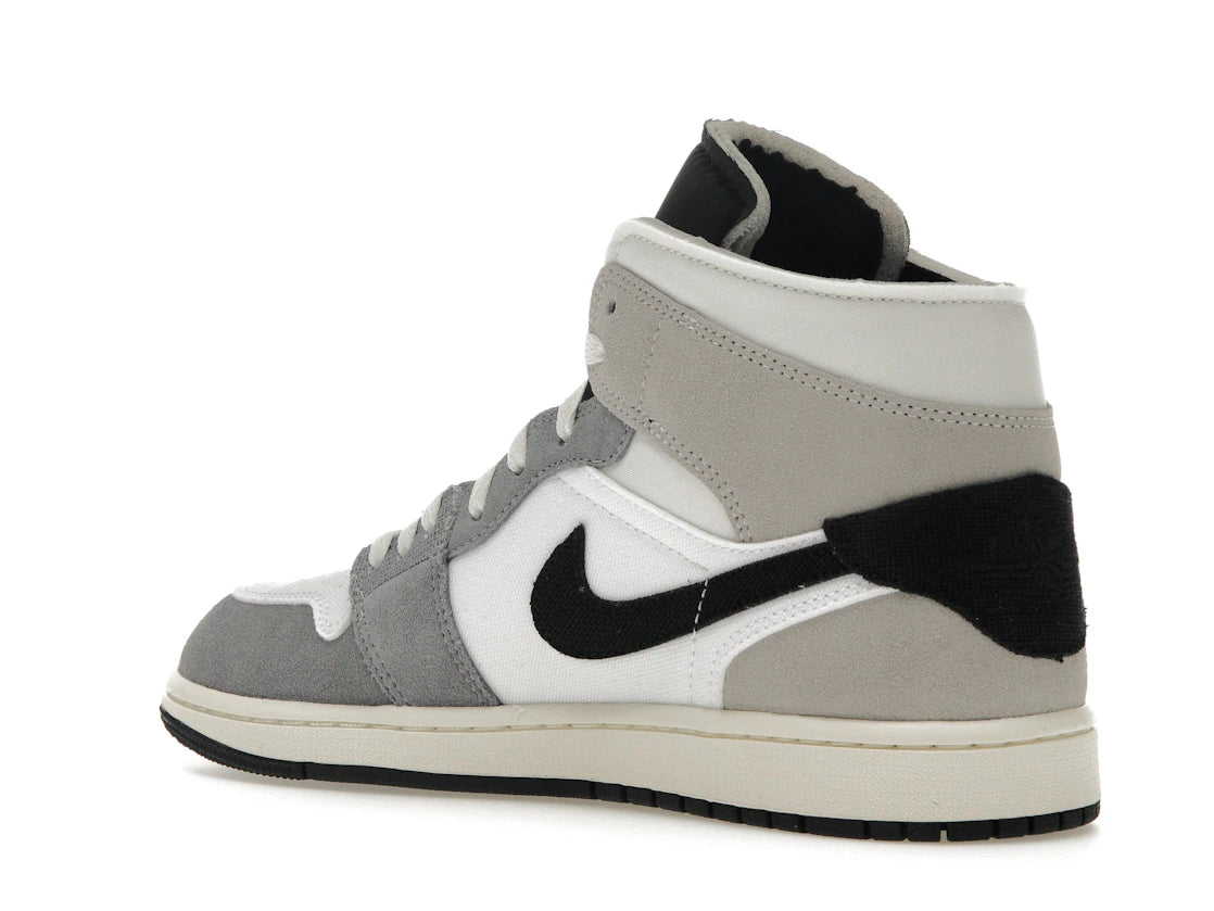Jordan 1 Mid SE Craft White Cement Grey Black - vue secondaire B