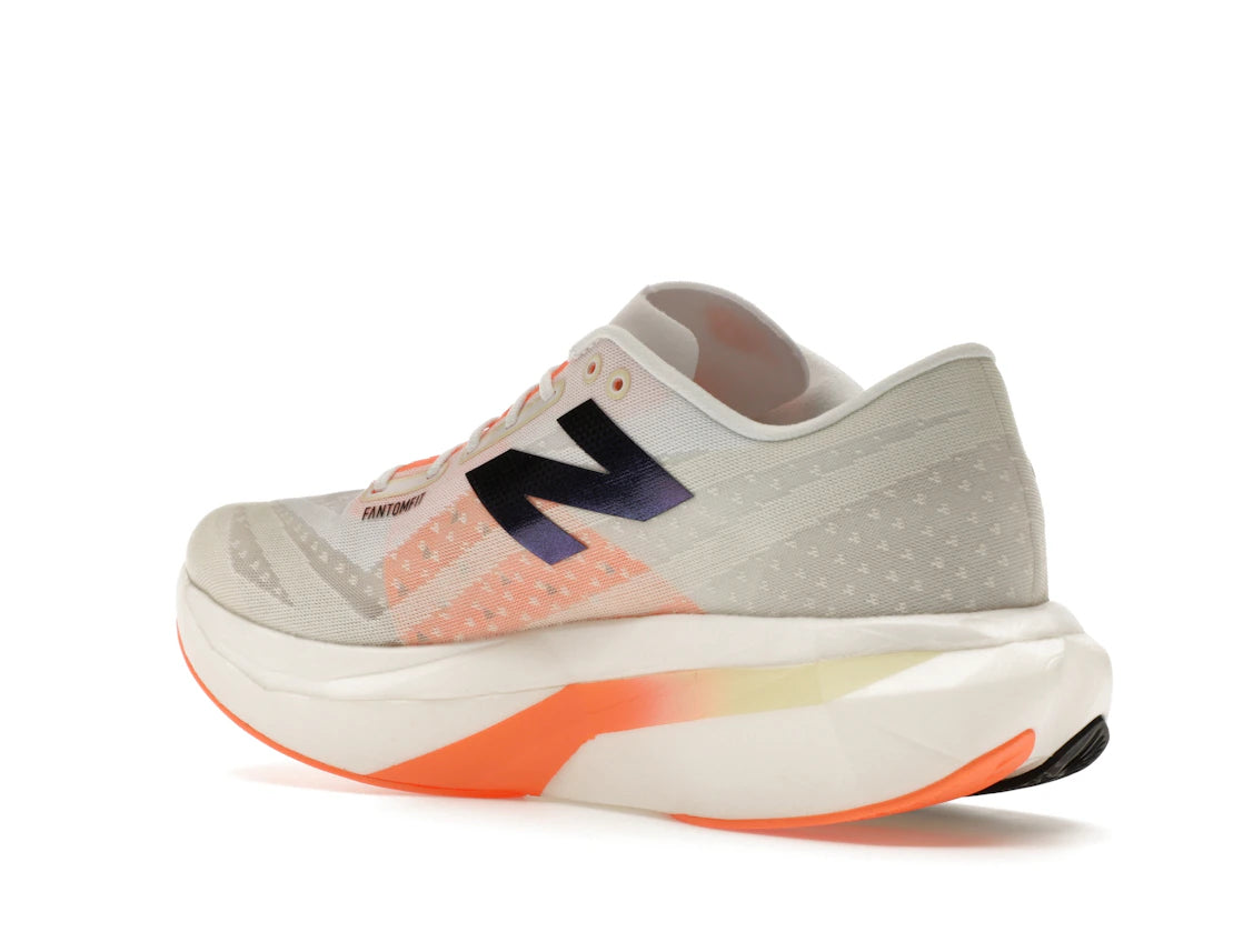 New Balance FuelCell SuperComp Elite v4 White Angora Hot Mango