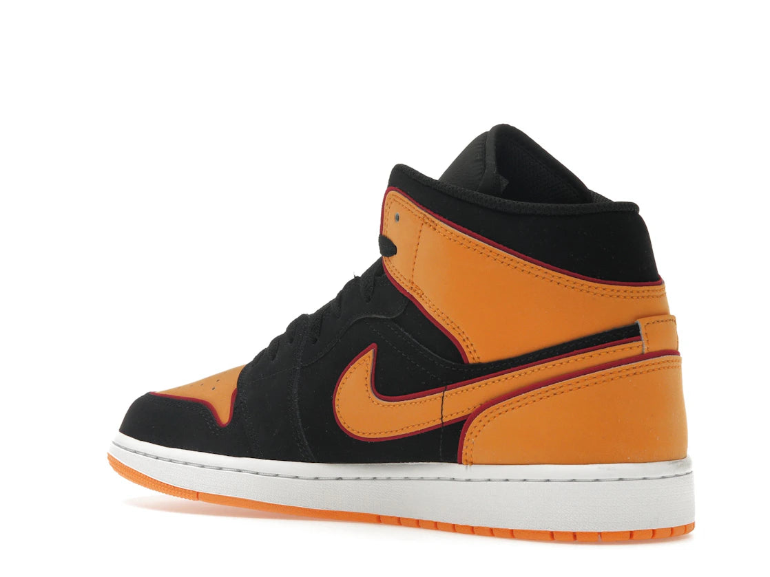 Jordan 1 Mid Fat Tongue Black Orange - vue secondaire B