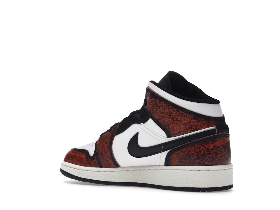 Jordan 1 Mid Wear-Away Chicago (GS) - vue secondaire B