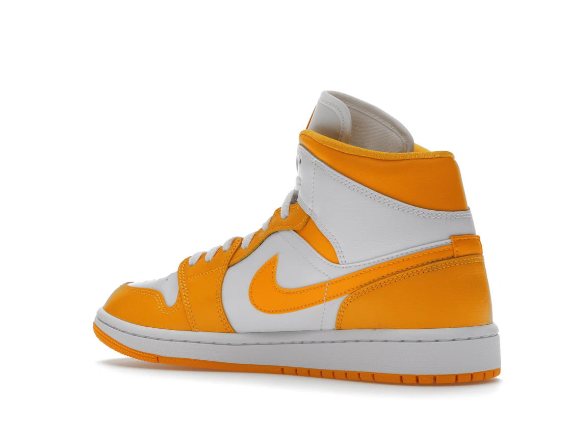 Jordan 1 Mid White University Gold (Women's) - vue secondaire B