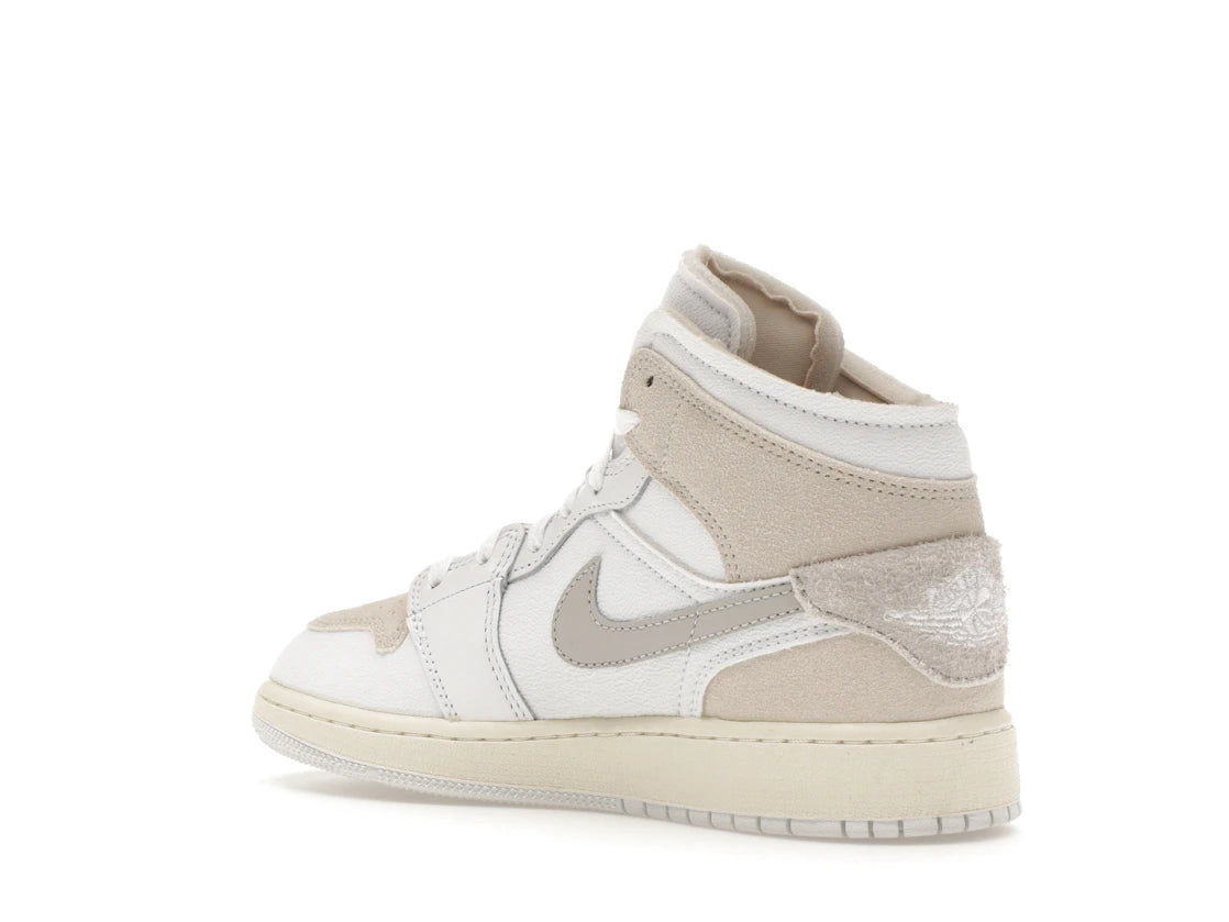 Jordan 1 Mid SE Craft Inside Out Tech Grey (GS) - vue secondaire B
