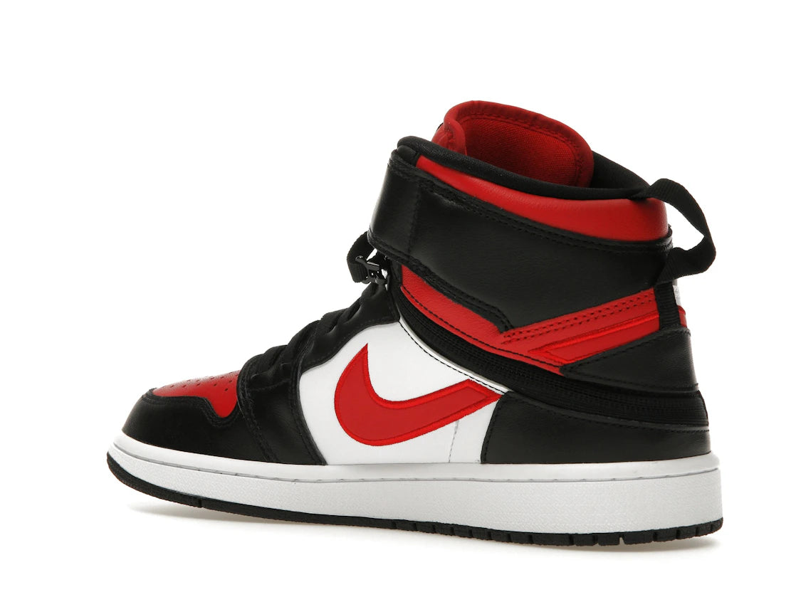 Jordan 1 High FlyEase Black White Fire Red - vue secondaire B