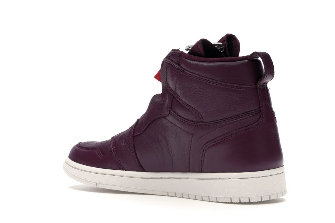 Jordan 1 Retro High Zip Bordeaux (Women's) - vue secondaire B