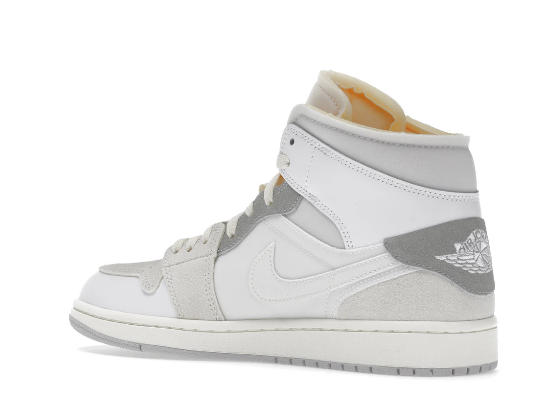 Jordan 1 Mid SE Craft Inside Out Weiß Grau - vue secondaire B