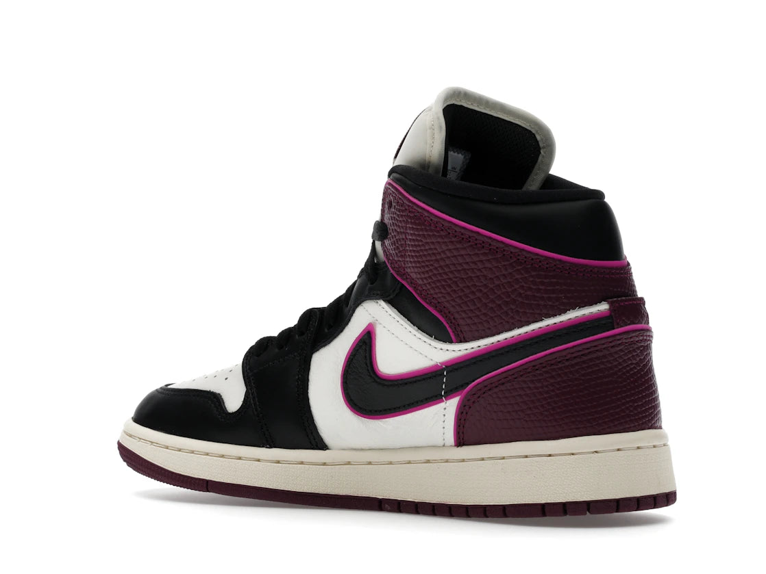 Jordan 1 Mid SE Bordeaux (Women's) - vue secondaire B