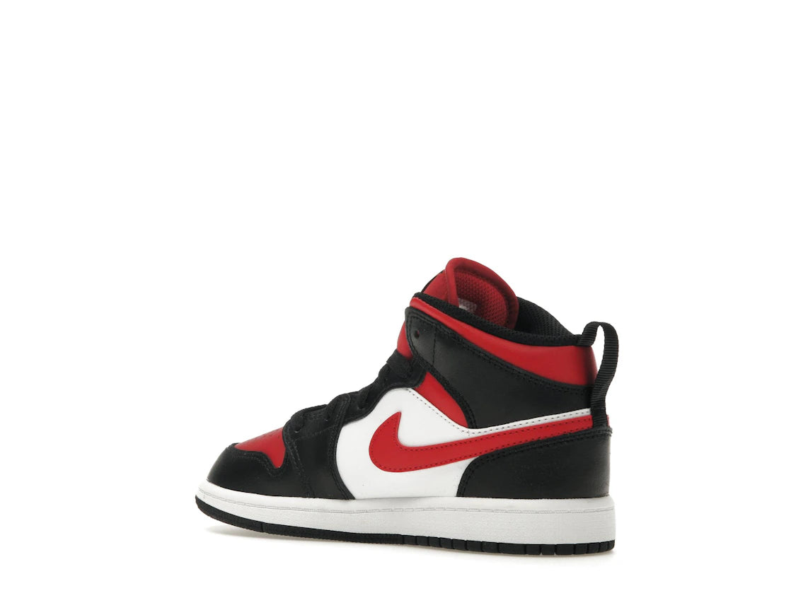 Jordan 1 Mid Black Fire Red (PS) - vue secondaire B