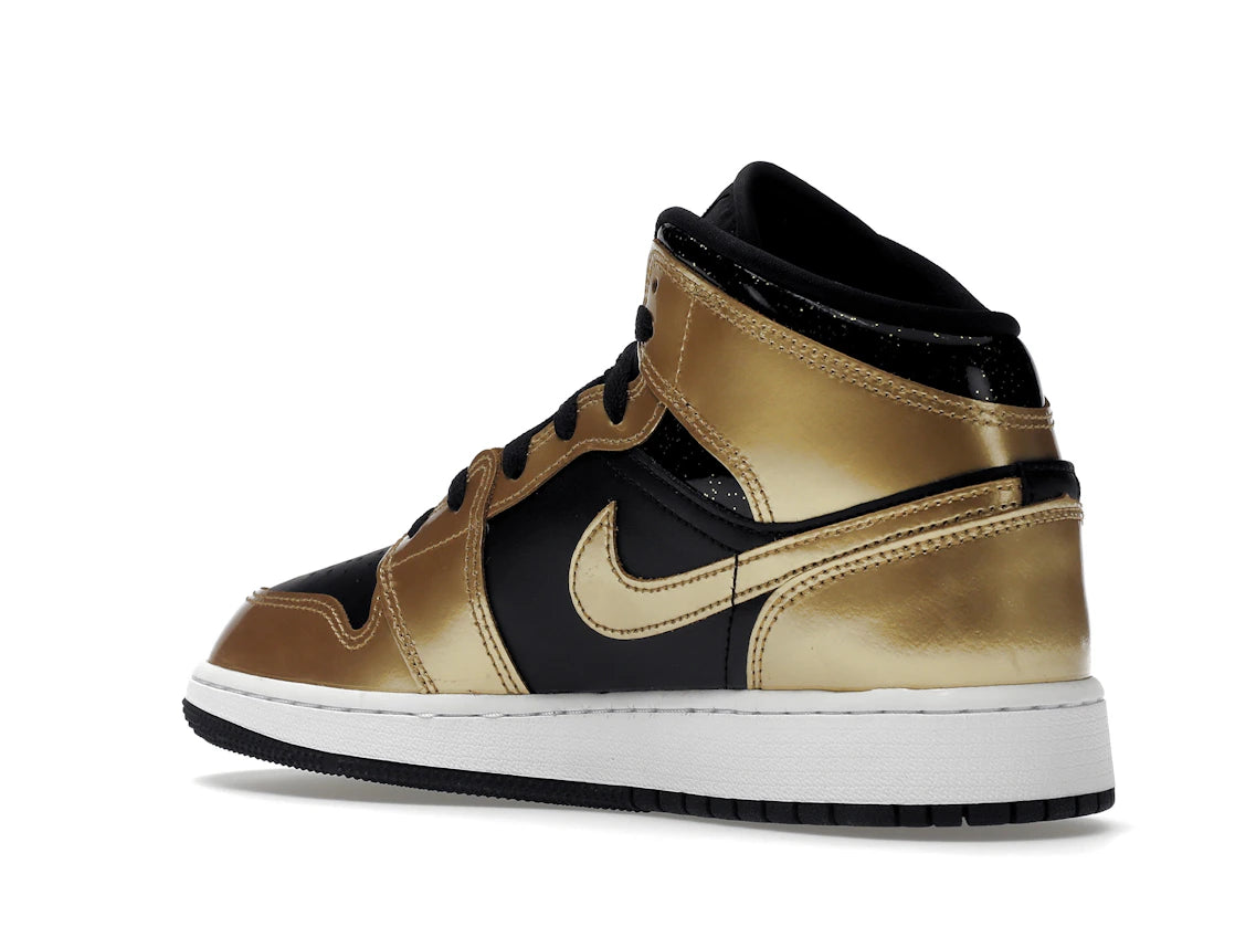 Jordan 1 Mid SE Metallic Gold Black (GS) - vue secondaire B