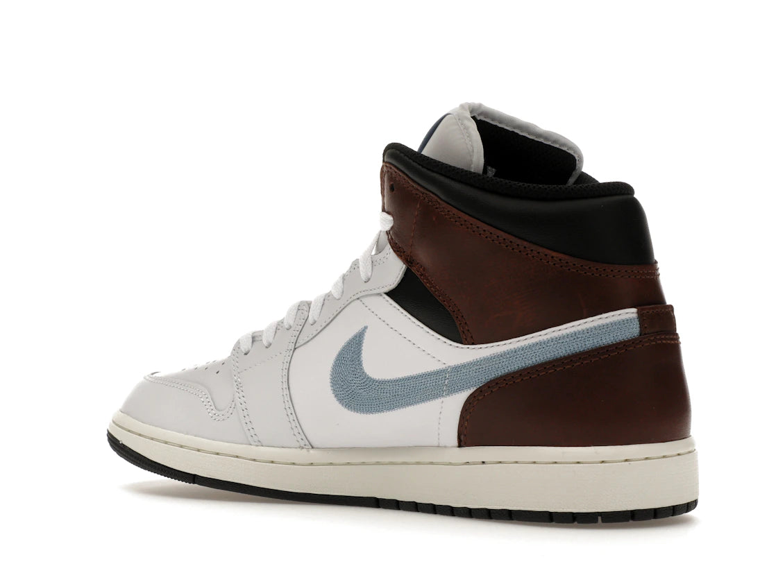 Jordan 1 Mid SE Brown Blue Grey - vue secondaire B