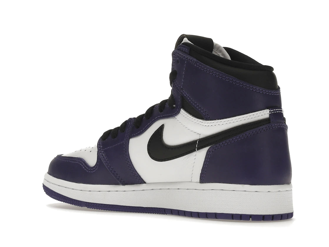 Jordan 1 Retro High Court Purple White (GS) - vue secondaire B
