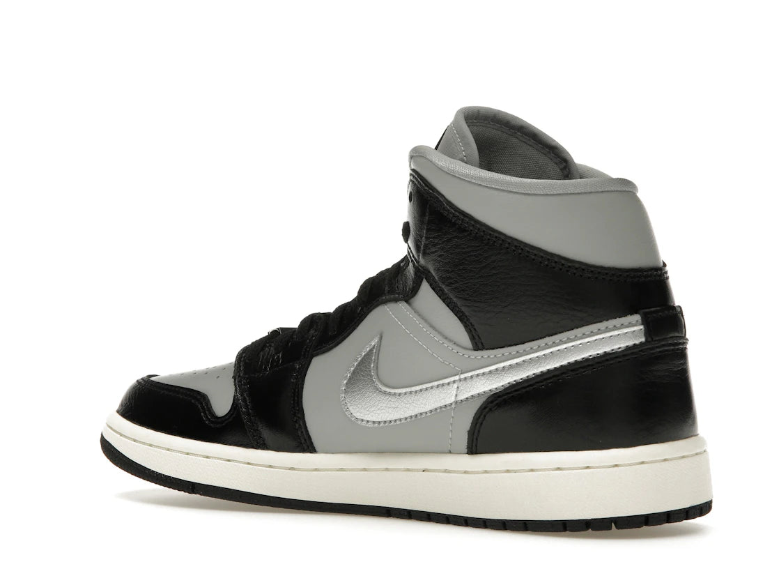 Jordan 1 Mid SE Black Metallic Silver (Women's) - vue secondaire B
