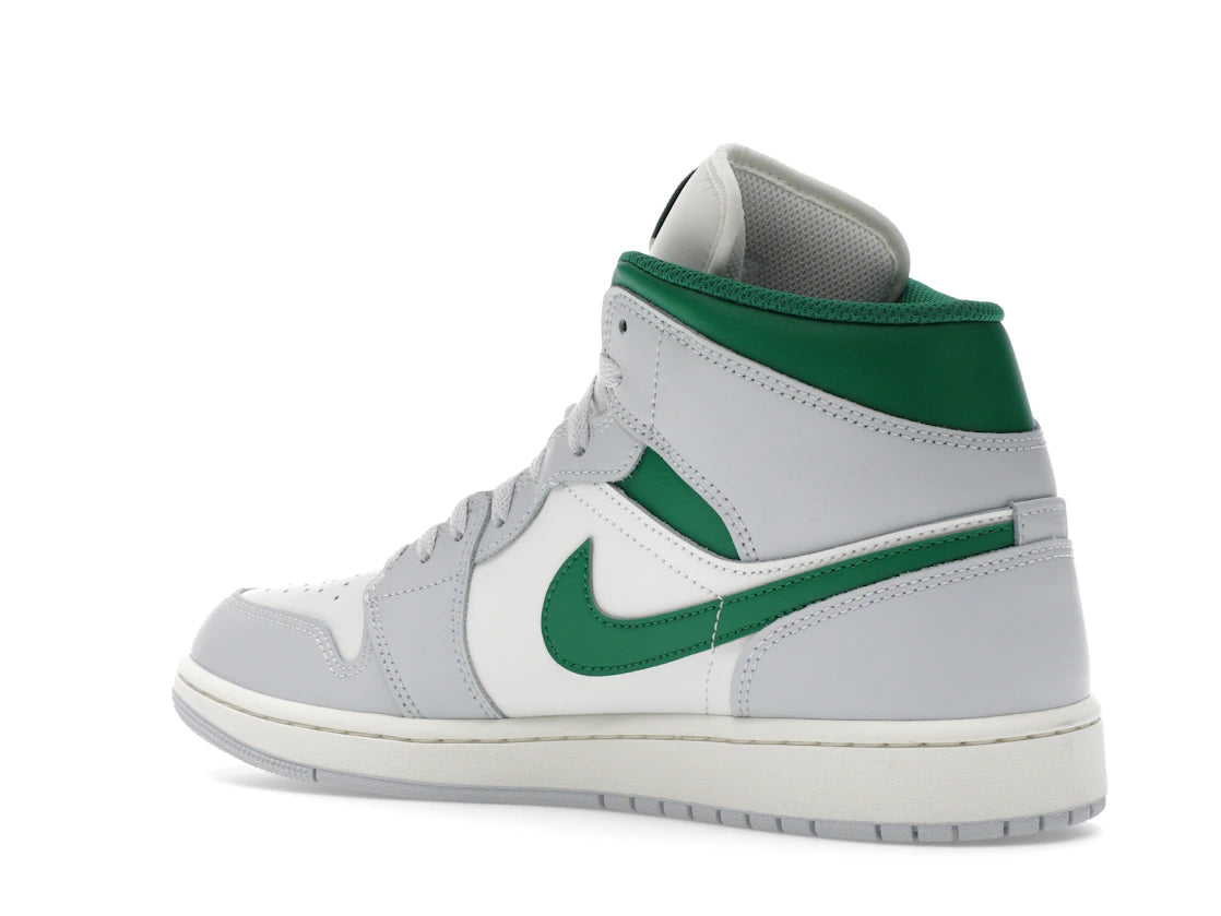 Jordan 1 Mid White Pure Platinum Pine Green - vue secondaire B