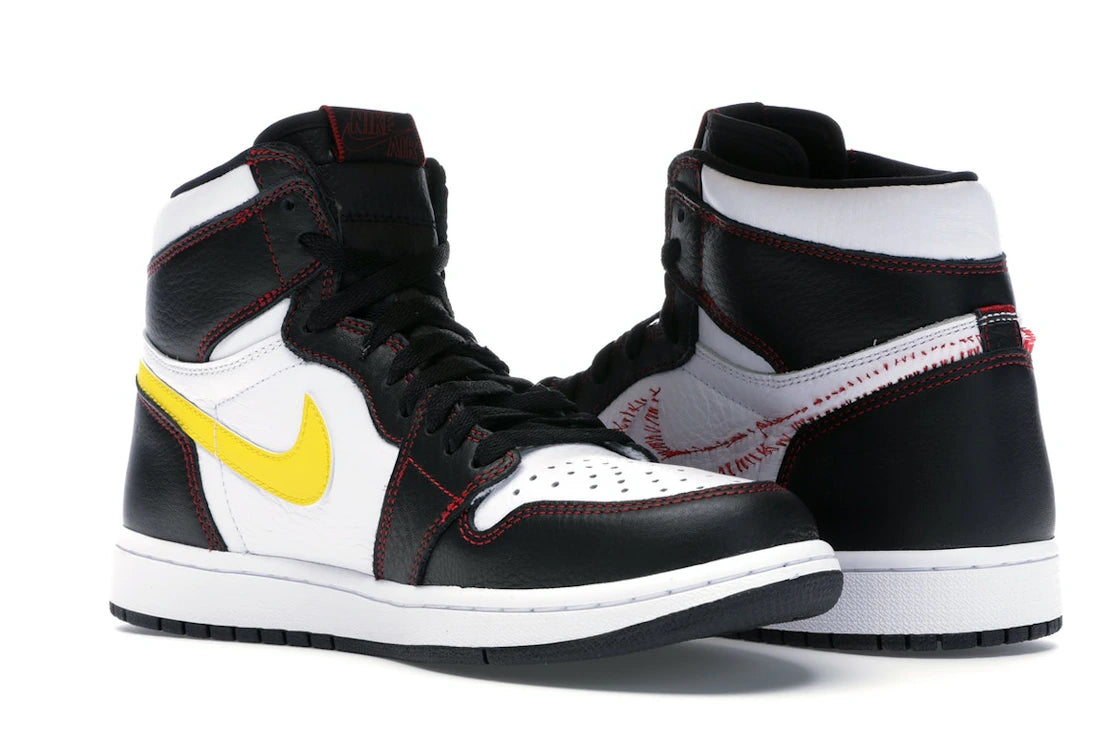 Jordan 1 Retro High Defiant White Black Gym Red - vue secondaire B