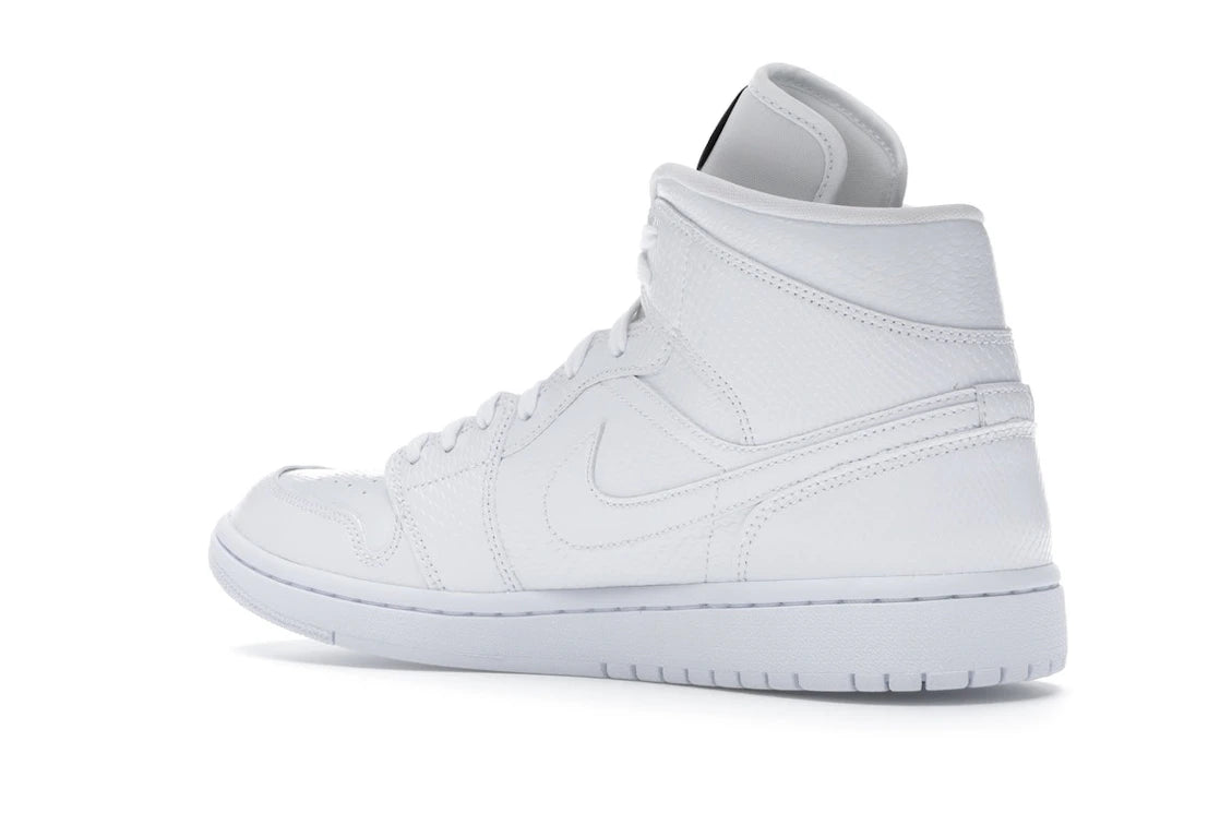 Jordan 1 Mid White Snakeskin (Women's) - vue secondaire B