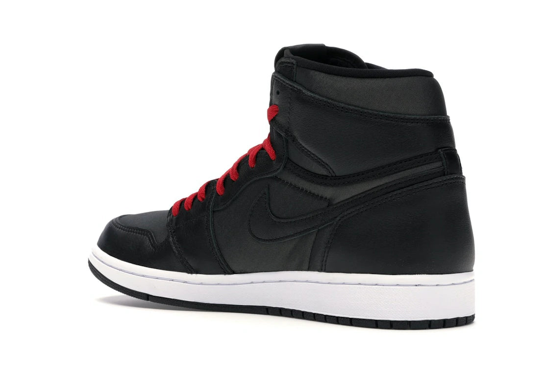 Jordan 1 Retro High Black Satin Gym Red - vue secondaire B