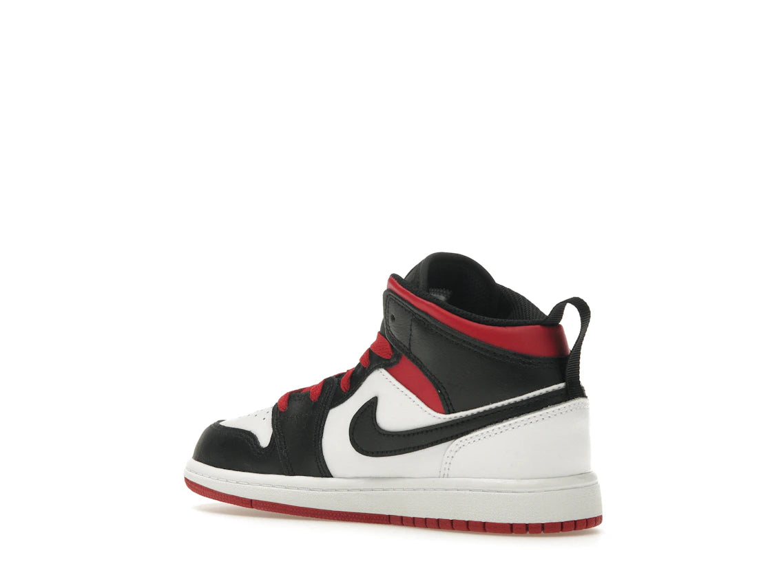 Jordan 1 Mid Gym Red Black Toe (PS) - vue secondaire B