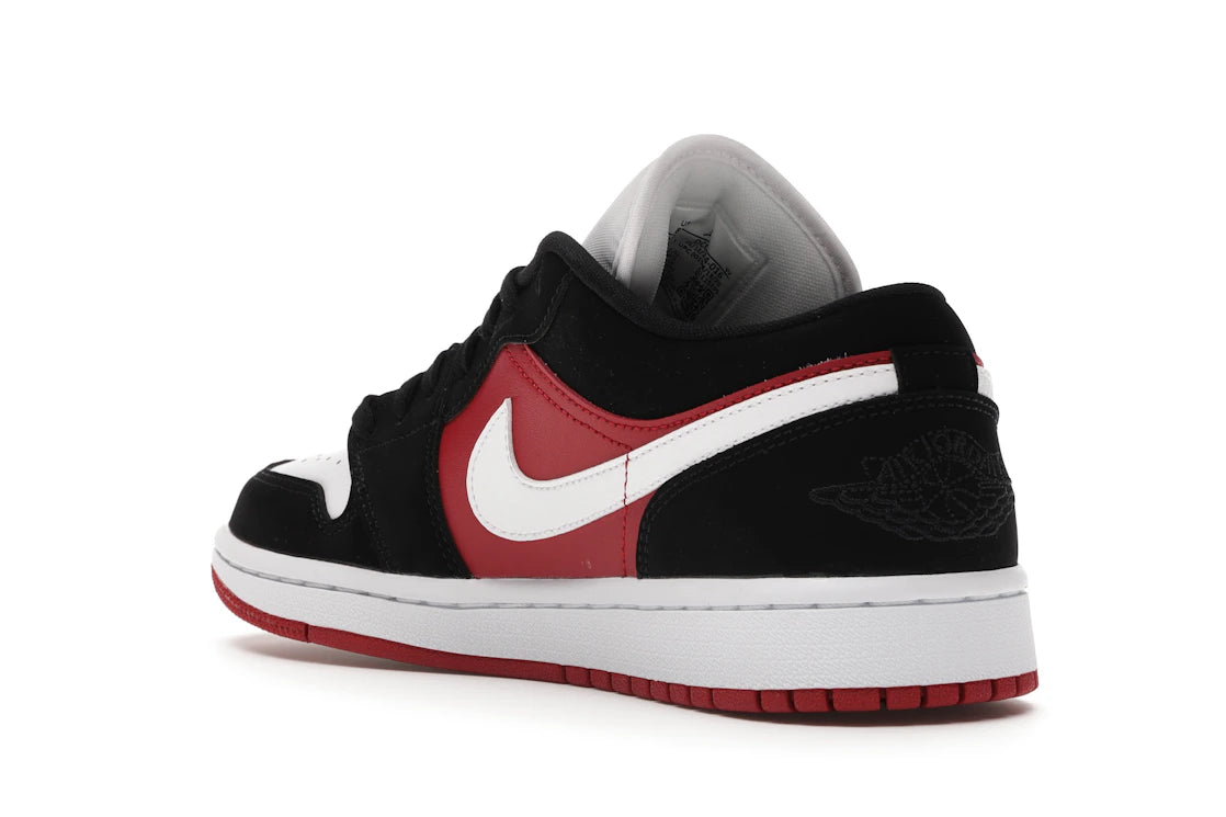 Jordan 1 Low Black White Gym Red (Women's) - vue secondaire B