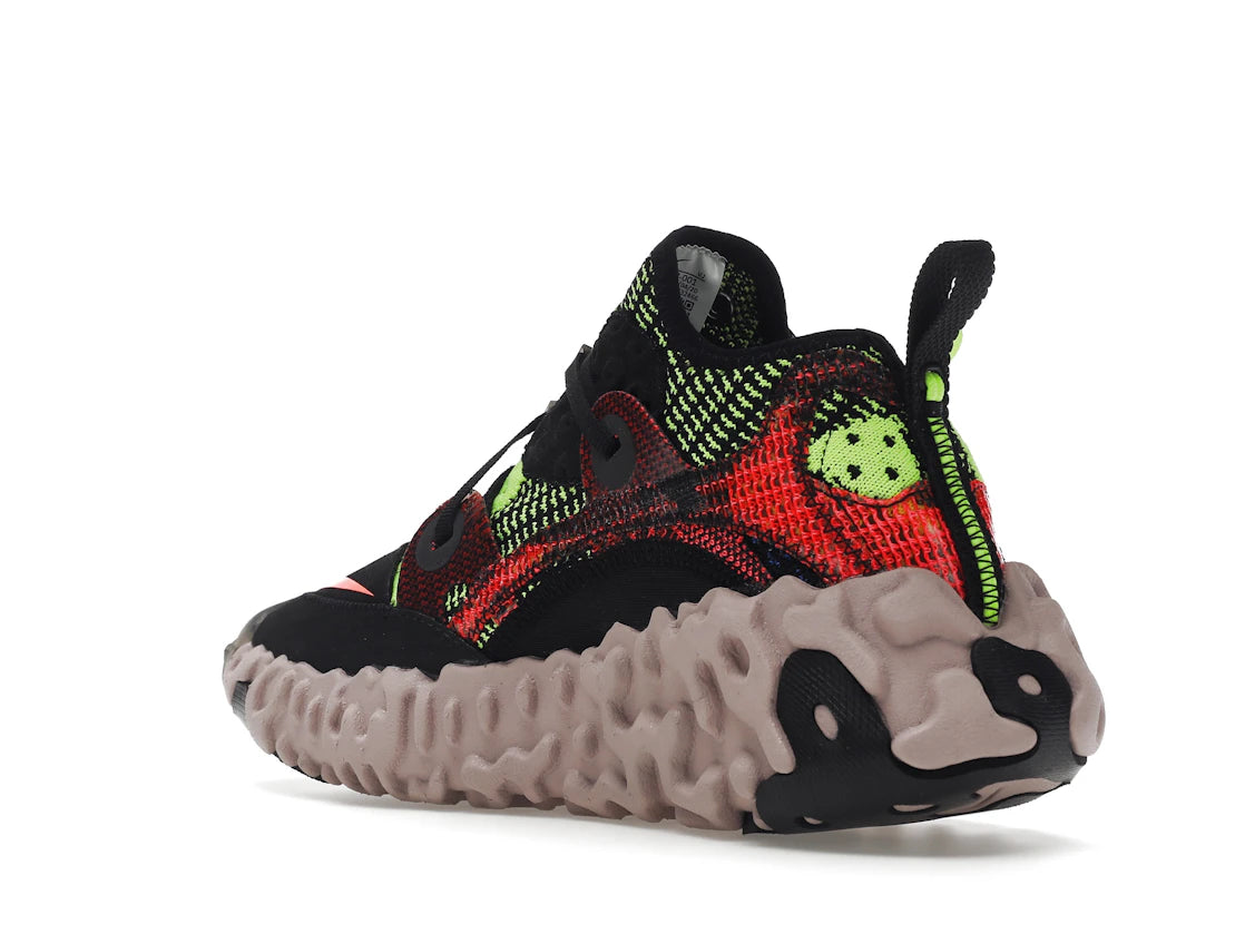 Nike ISPA Overreact Black Red Volt - vue secondaire B