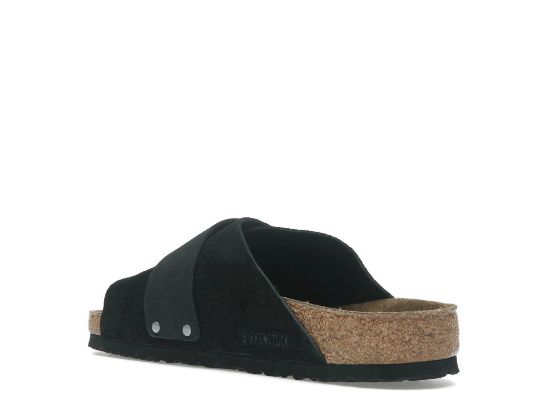Birkenstock Kyoto Nubuck Suede Black - vue secondaire B
