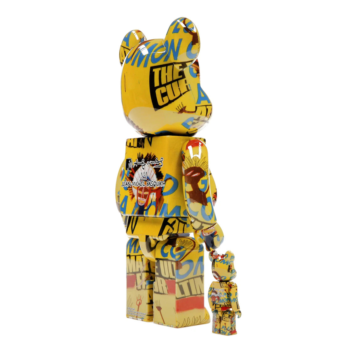 Bearbrick Andy Warhol x Jean-Michel Basquiat #3 100% & 400% Set - vue secondaire B