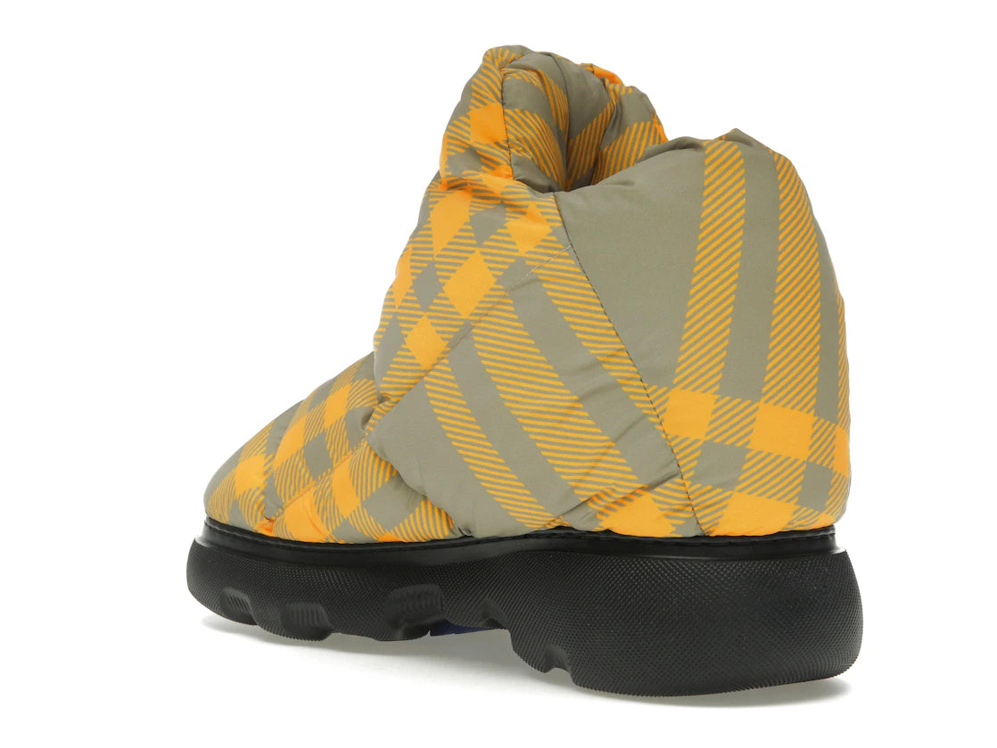 Burberry Check Pillow Boots Yellow Beige - vue secondaire B