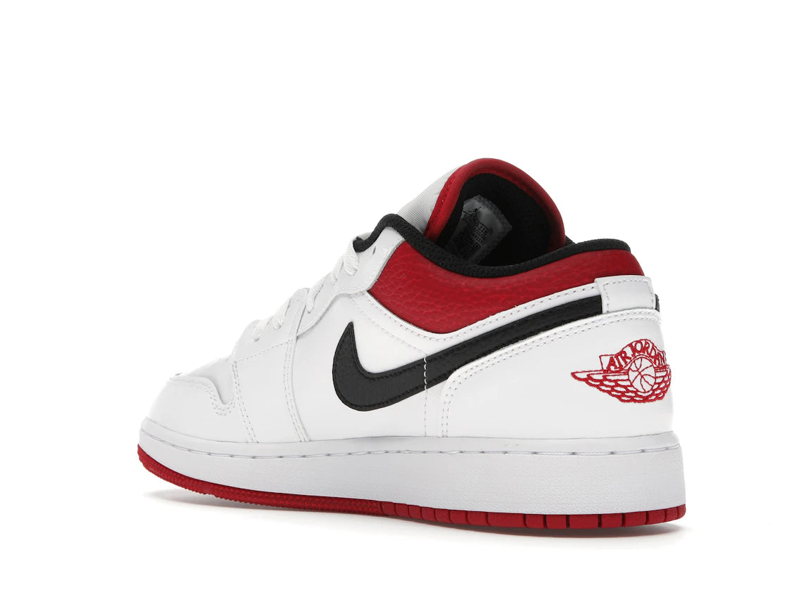 Jordan 1 Low White Gym Red (GS) - vue secondaire B