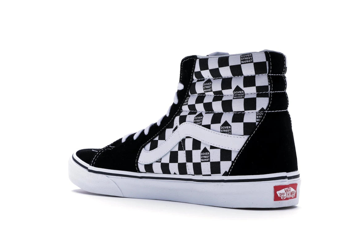 Vans Sk8-Hi DSM Checkerboard Black White - vue secondaire B