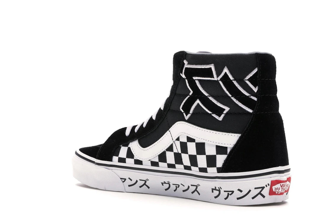 Vans Sk8-Hi Japanese Type Black White - vue secondaire B