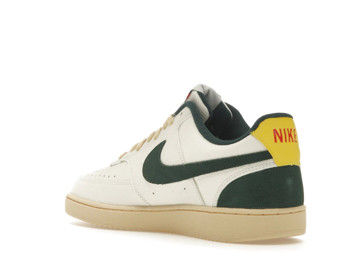Nike Court Vision Low Sail Pro Green Opti Yellow - vue secondaire B