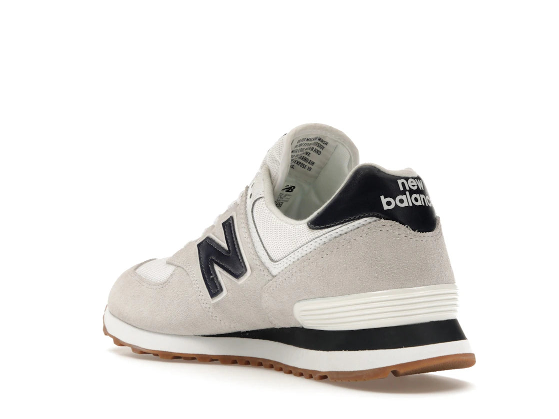New Balance 574 White Navy Gum - vue secondaire B