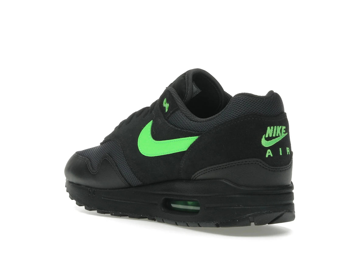 Nike Air Max 1 Essential Black Green Strike - vue secondaire B