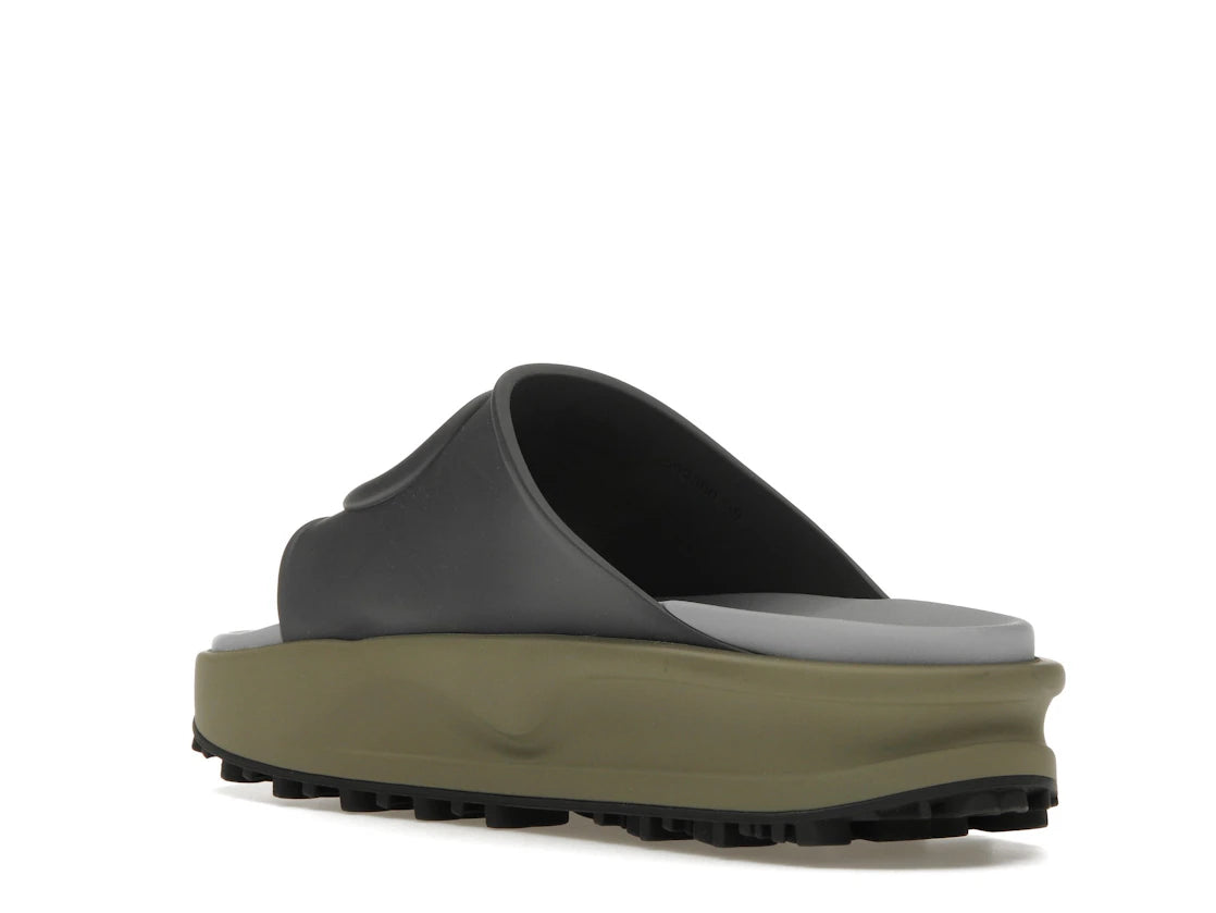 Gucci Interlocking G Slide Dark Grey Khaki - vue secondaire B
