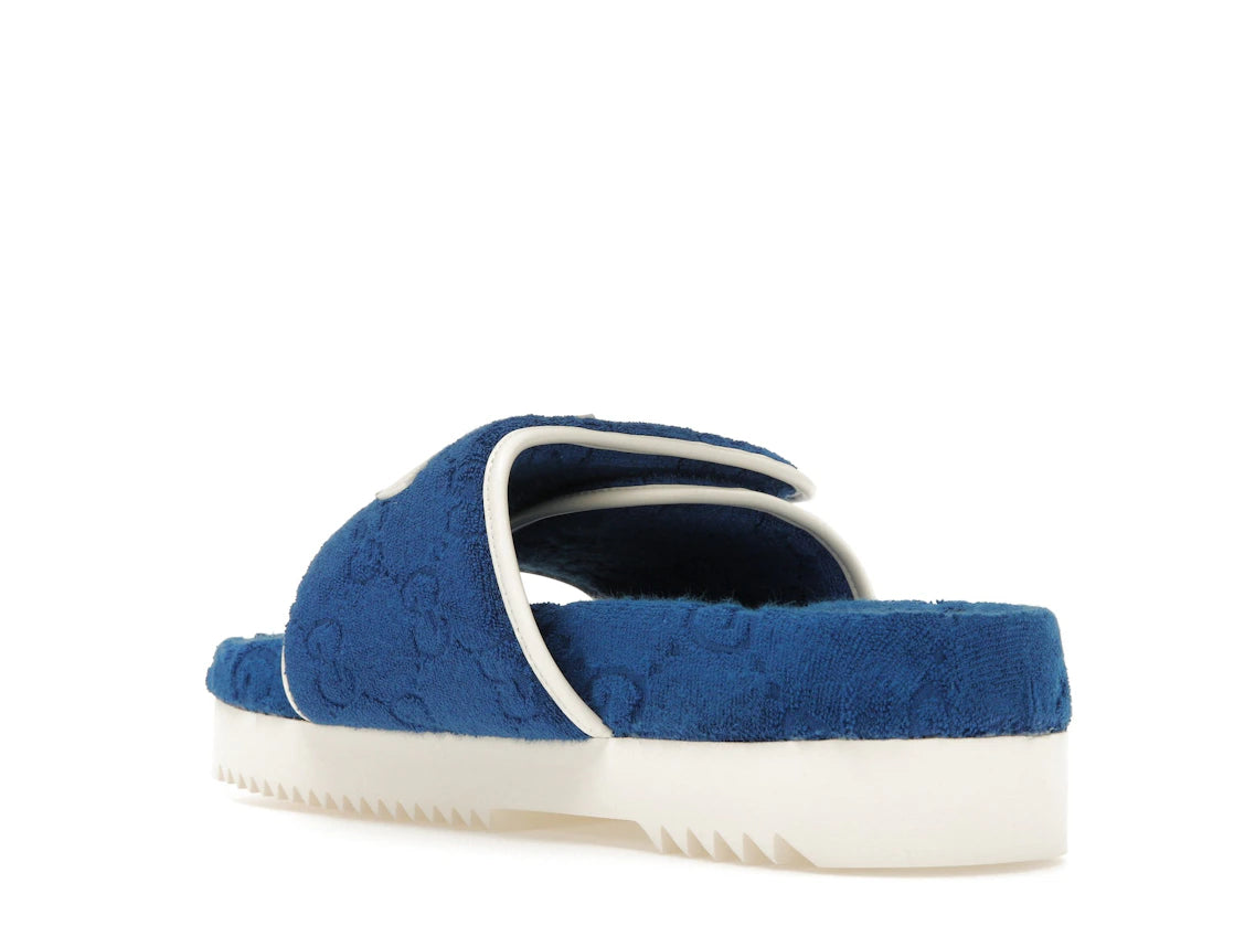 adidas x Gucci GG Platform Sandal Blue - vue secondaire B